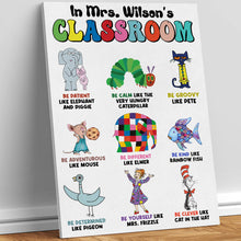 Load image into Gallery viewer, Personalized Teacher's Classroom Inspiration Canvas Poster &amp; Canvas PopCulturePrints

