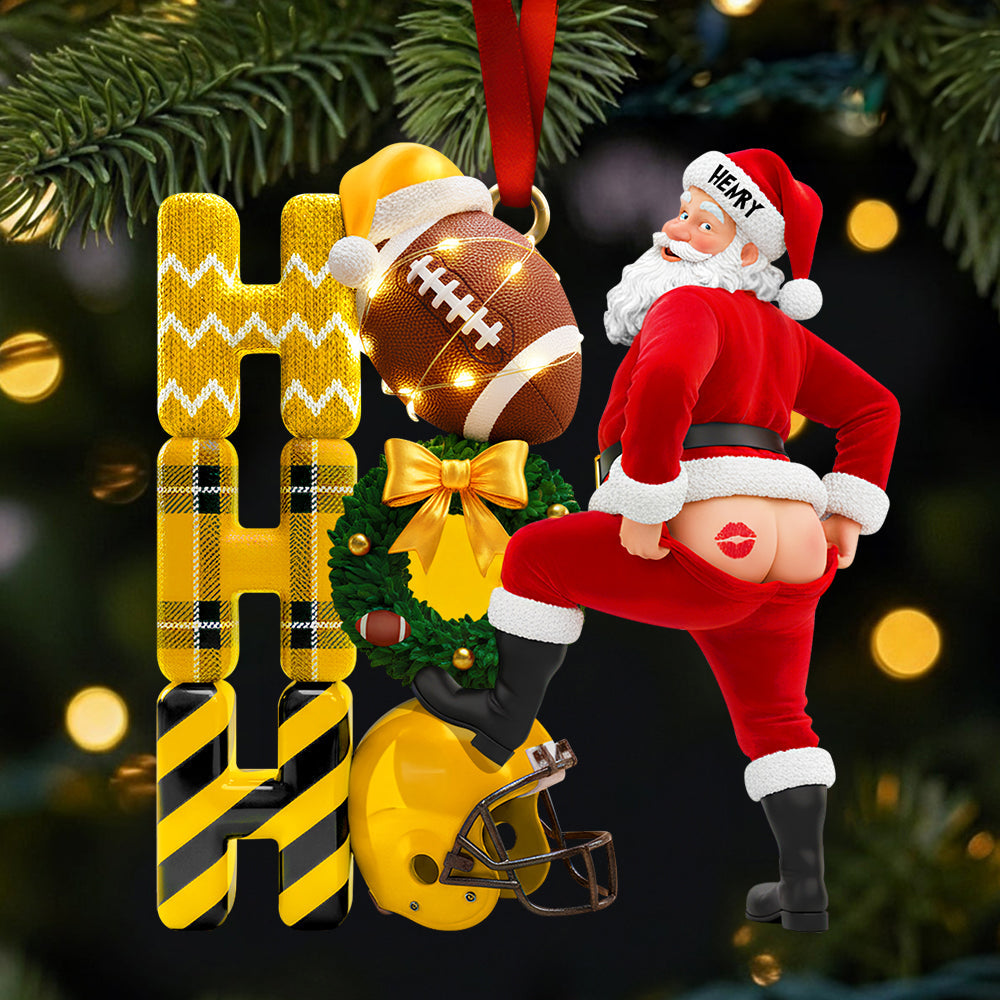 Bring Joy this Holiday Season - Funny Santa Christmas Ornament - Personalized Gift for Friends, Family, and Kids Ornament PopCulturePrints