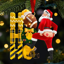 Load image into Gallery viewer, Bring Joy this Holiday Season - Funny Santa Christmas Ornament - Personalized Gift for Friends, Family, and Kids Ornament PopCulturePrints
