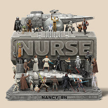 Load image into Gallery viewer, &quot;Best Nurse In The Galaxy&quot; - Personalized Acrylic Plaque for Nurses Shaped Plaques PopCulturePrints
