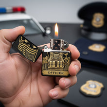 Load image into Gallery viewer, &quot;A Badge of Honor – Personalized Police Lighter - Gift for Officers, Law Enforcement &amp; First Responders&quot; Lighter PopCulturePrints
