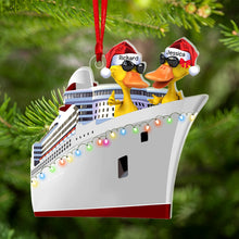 Load image into Gallery viewer, Personalized Christmas Ornament for Duck Lovers - Cruise Edition Ornament PopCulturePrints
