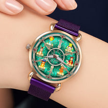 Load image into Gallery viewer, &quot;Time to Shine with Legendary Swamp Friends!&quot; - Personalized Quartz Watch for Animation Lovers Quartz Watch PopCulturePrints
