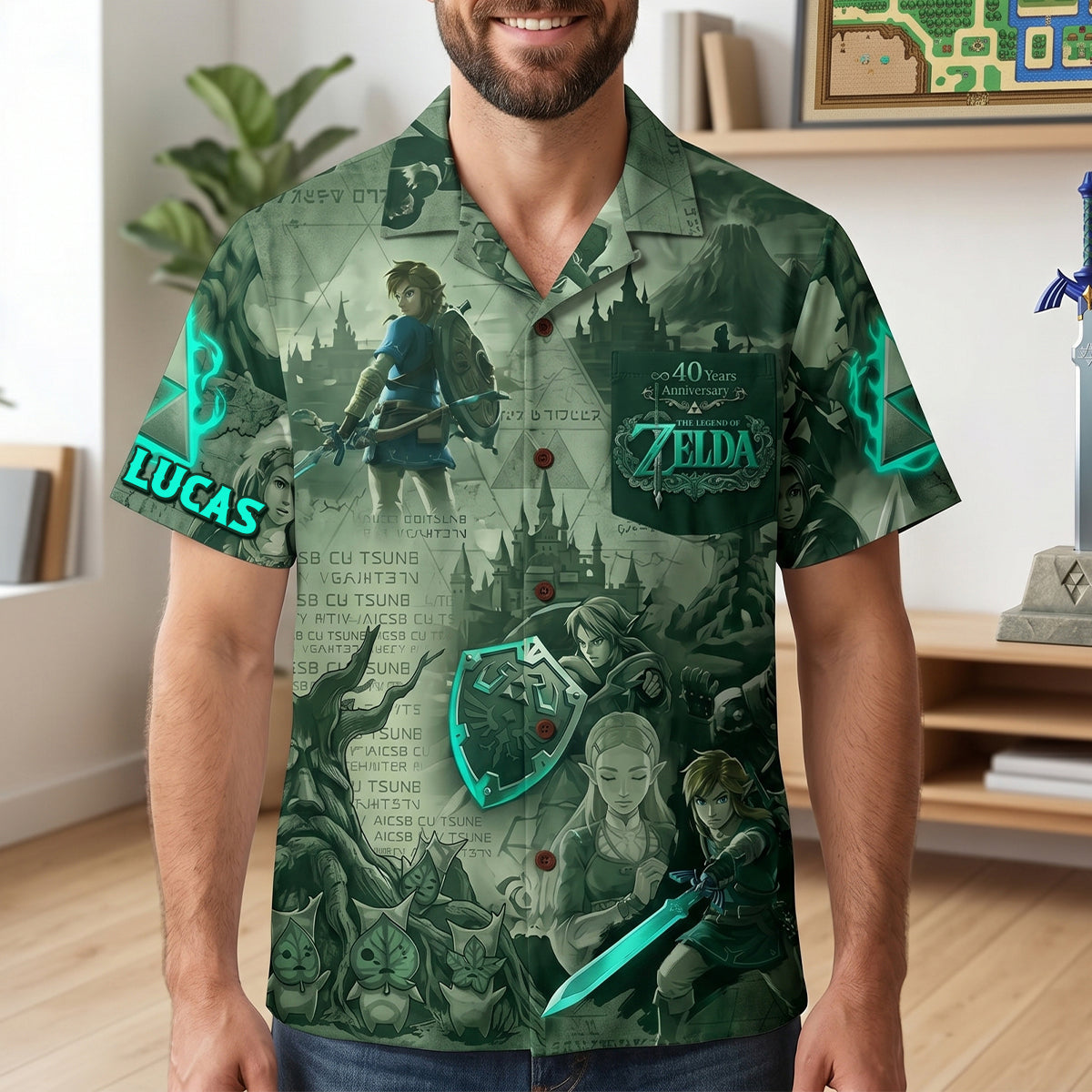 “Embark on a Quest in Style!” – Fantastic Journey Hawaiian Shirt - Personalized Gift for Gamers and Fans Hawaiian Shirts PopCulturePrints