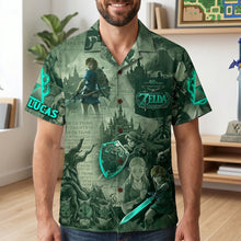 Load image into Gallery viewer, “Embark on a Quest in Style!” – Fantastic Journey Hawaiian Shirt - Personalized Gift for Gamers and Fans Hawaiian Shirts PopCulturePrints
