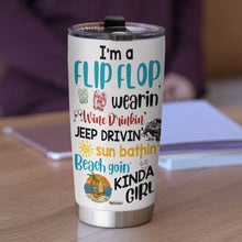 Load image into Gallery viewer, Personalized Beach Lover&#39;s Tumbler for Her Tumbler Cup PopCulturePrints
