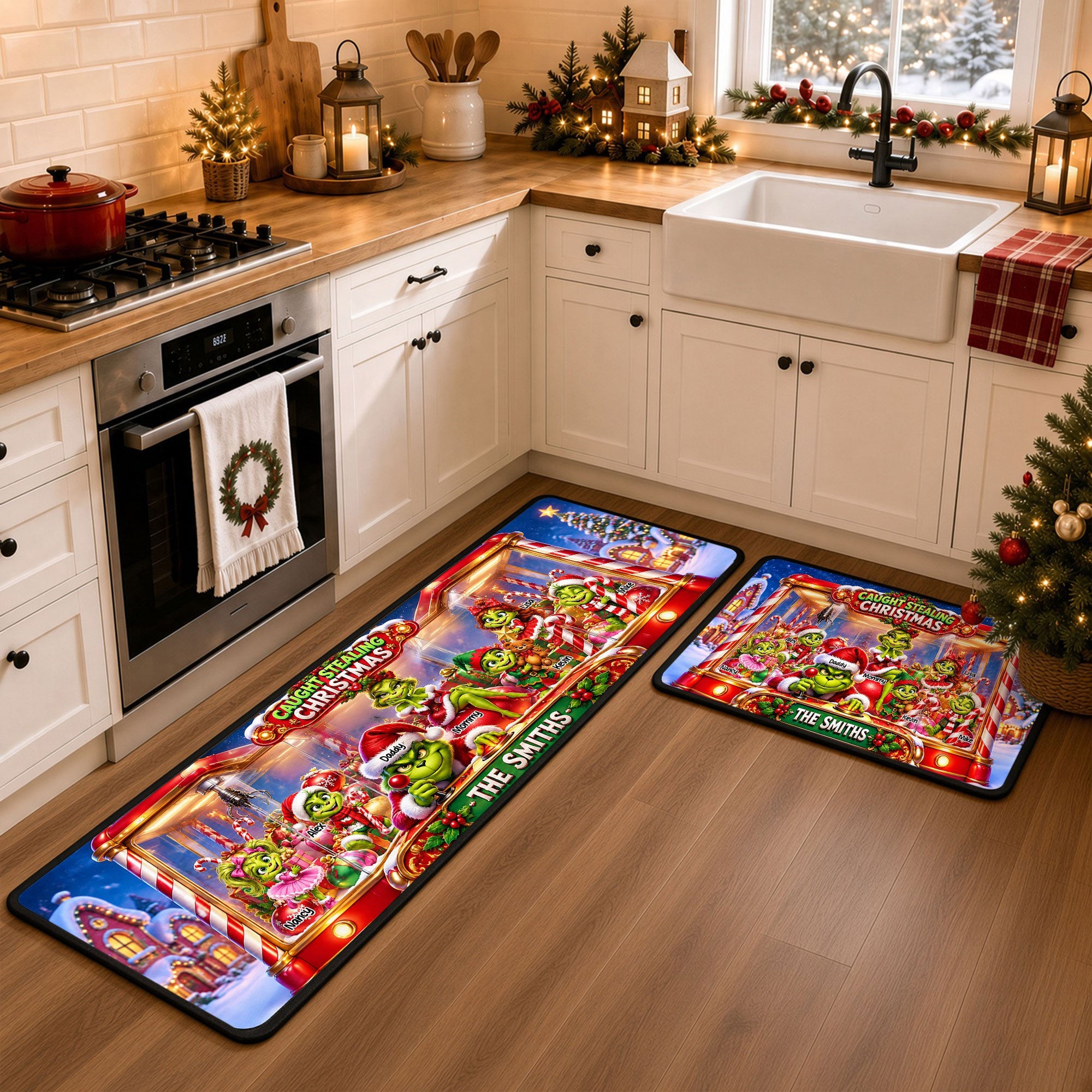 Quirky Family Runner Rug - Personalized Christmas Gift For Family 01HATI240926 Doormat PopCulturePrints