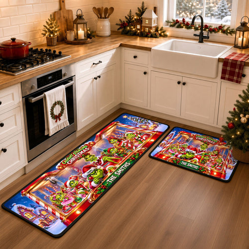 Quirky Family Runner Rug - Personalized Christmas Gift For Family 01HATI240926 Doormat PopCulturePrints