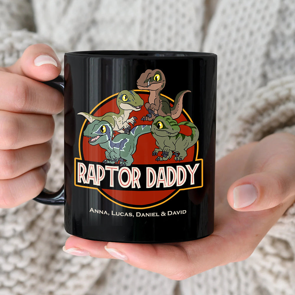 Personalized Raptor Daddy Coffee Mug Coffee Mug PopCulturePrints