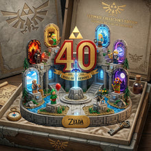 Load image into Gallery viewer, Customizable 'Legendary Adventure' 40th Anniversary Acrylic Plaque - A Meaningful Gift for Zelda Fans Shaped Plaques PopCulturePrints
