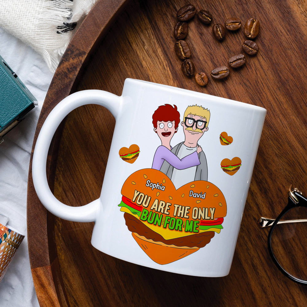 You Are The Only Bun For Me - Personalized Couple Mug Coffee Mug PopCulturePrints