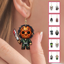 Load image into Gallery viewer, &quot;Embrace Your Inner Horror!&quot; - Horror Character Earrings, Personalized Gift for Horror Lovers Earrings PopCulturePrints
