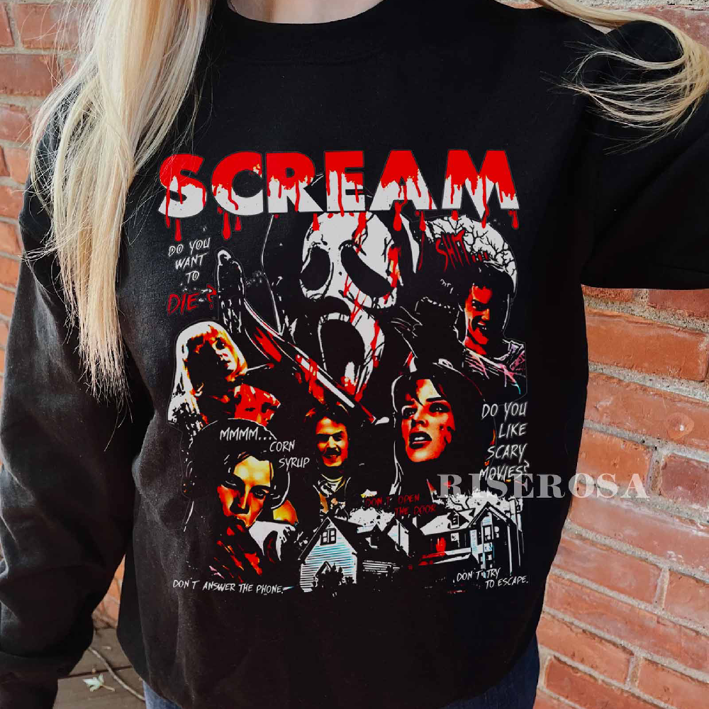 Scream Halloween Horror Fans Shirt - Customizable