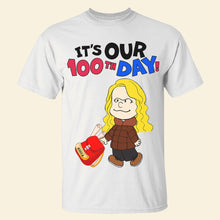 Load image into Gallery viewer, Personalized 100th Day Celebration Shirt for Kids Shirts PopCulturePrints
