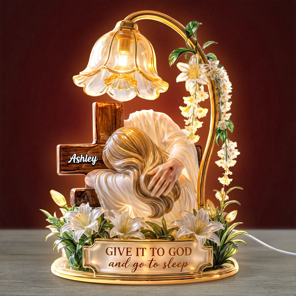 Give It To God - Personalized Acrylic Light Box for Gifted Christians