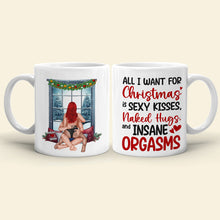 Load image into Gallery viewer, Personalized Romantic Christmas Mug Set - Sexy Kisses &amp; Warm Wishes
