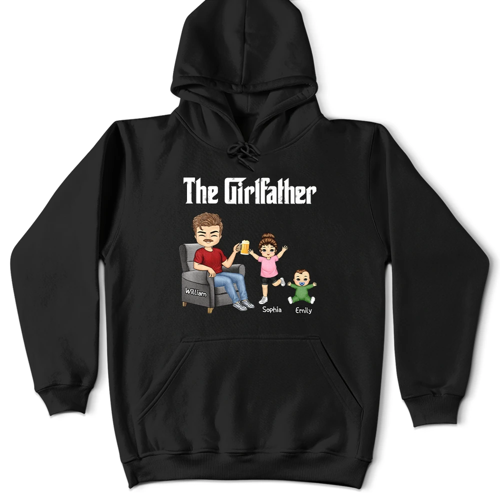 The Girlfather - Custom Personalized T-Shirt for Dads T-shirt PopCulturePrints