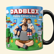 Load image into Gallery viewer, "Celebrate Fatherhood with a Personal Touch" - Custom Photo Block Game Dad Magic Coffee Mug - Perfect Gift for Dad, Grandpa &amp; More! Coffee Mug PopCulturePrints
