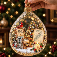 Load image into Gallery viewer, Christmas In Heaven Cardinal Ornament - A Personalized Memorial Gift

