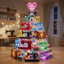 Load image into Gallery viewer, Personalized Sparkle Sewing Machine Light Box: A Unique Gift for Sewing Enthusiasts Light Box PopCulturePrints
