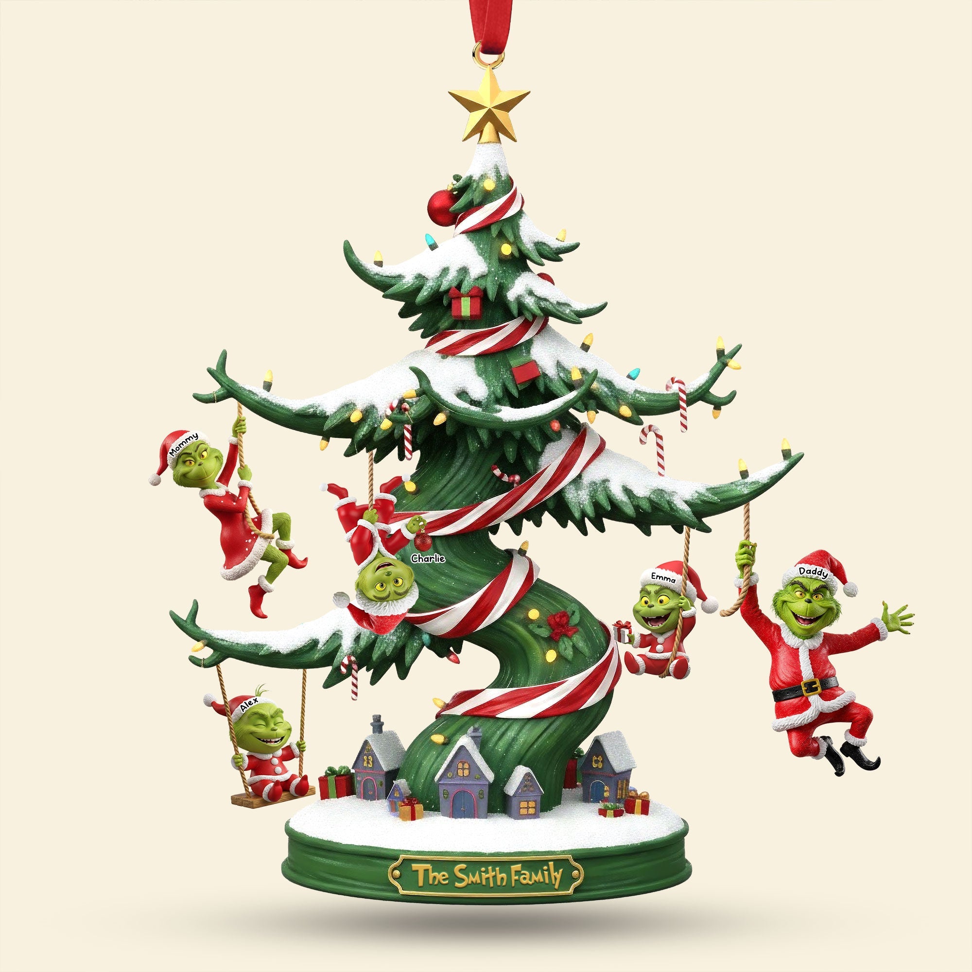 Mischief Family Christmas Personalized Ornament - Perfect Gift for Family and Friends Ornament PopCulturePrints