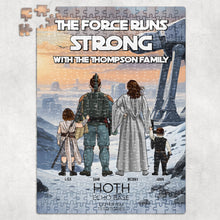 Load image into Gallery viewer, Personalized Family Jigsaw Puzzle – Galactic Adventure Theme Jigsaw Puzzles PopCulturePrints
