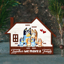 Load image into Gallery viewer, Custom Family Wooden Sign - House Design Wood Sign PopCulturePrints

