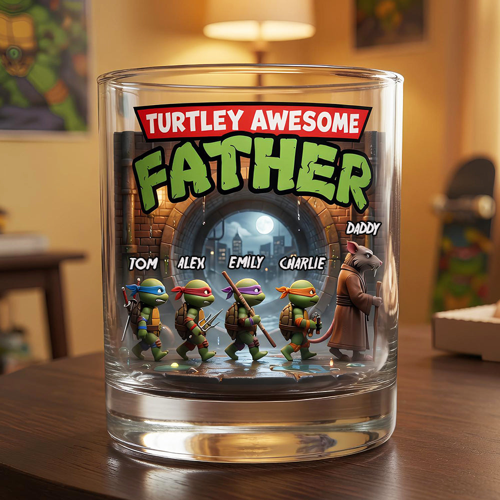 “Celebrate His Awesomeness” - Custom Hero Father Glass Mug - Perfect Gift for Dad & Grandpa Glass PopCulturePrints