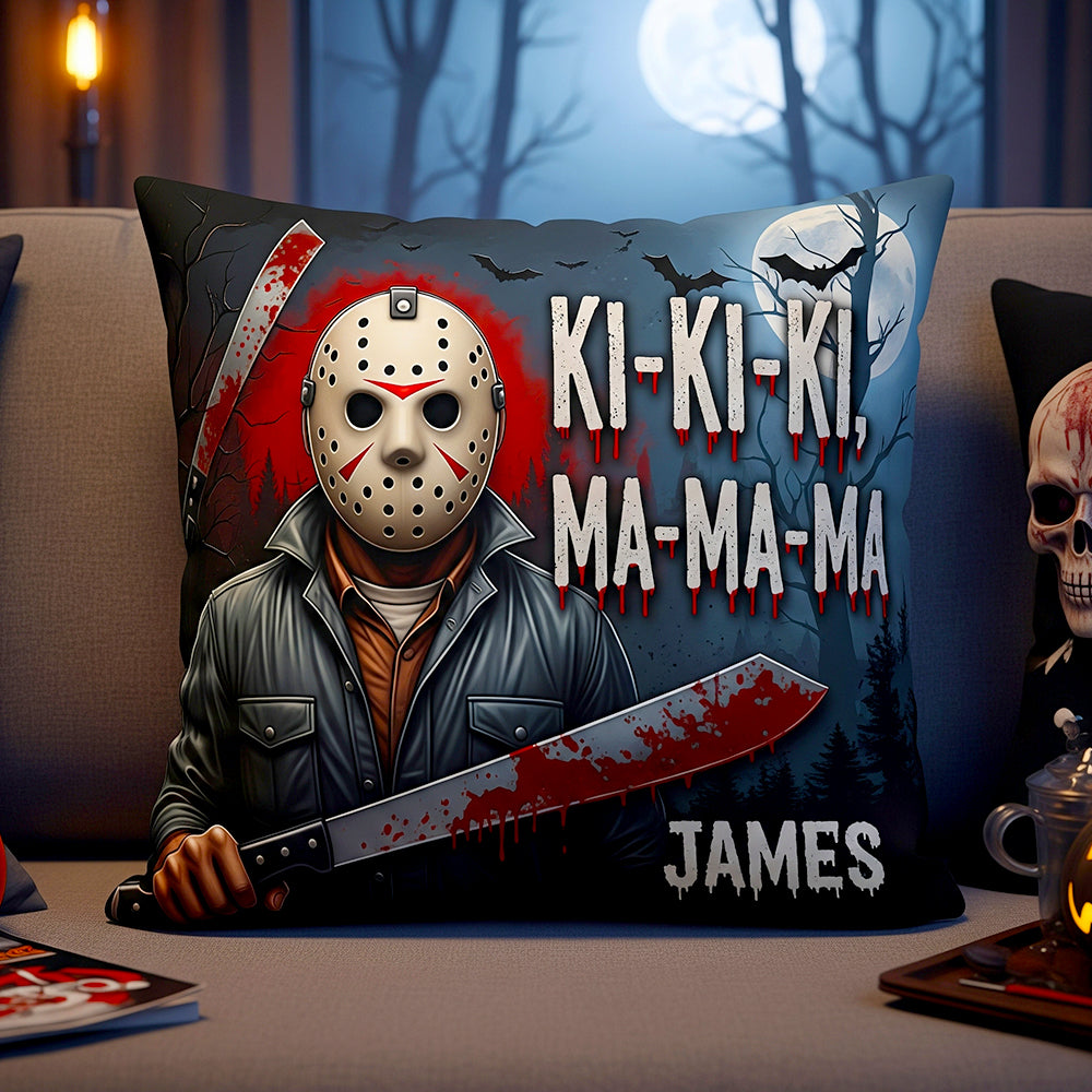 Never Sleep Again - Personalized Halloween Villain Square Pillow for Fans Pillow PopCulturePrints