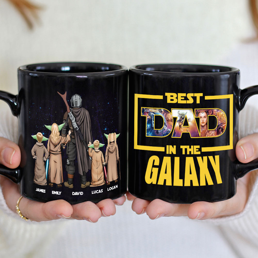 Personalized Best Dad in the Galaxy Mug Coffee Mug PopCulturePrints