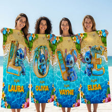 Load image into Gallery viewer, &quot;Make a Splash this Holiday!&quot; - Personalized Beach Towel - Custom Gift for Friends and Family Beach Towel PopCulturePrints
