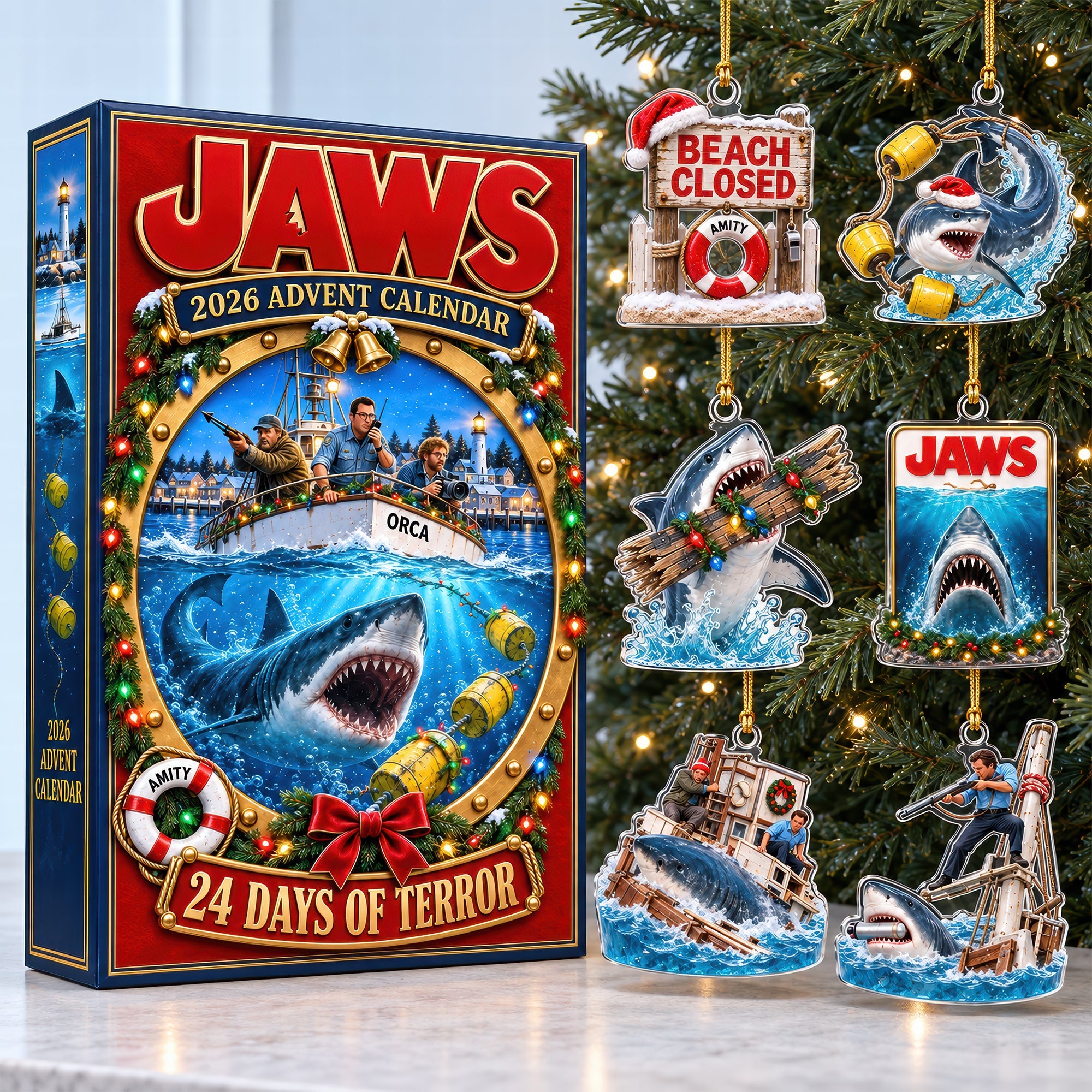 "Unwrap 24 Days of Terror This Holiday Season" - The Leviathan Of The Deep Advent Calendar Blind Box - Personalized Christmas Gift for Fans of Classic Movies, Pop Culture Enthusiasts, and Holiday Lovers