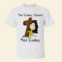 Load image into Gallery viewer, Not Today Satan Personalized Christian Shirt Shirts PopCulturePrints
