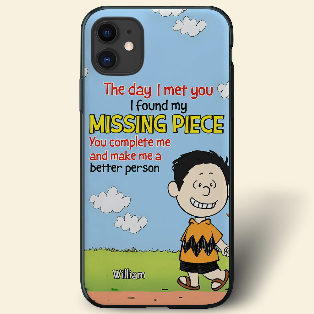 Personalized 'Missing Piece' Phone Case for Couples - Forever & Always