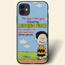 Load image into Gallery viewer, Personalized &#39;Missing Piece&#39; Phone Case for Couples - Forever &amp; Always
