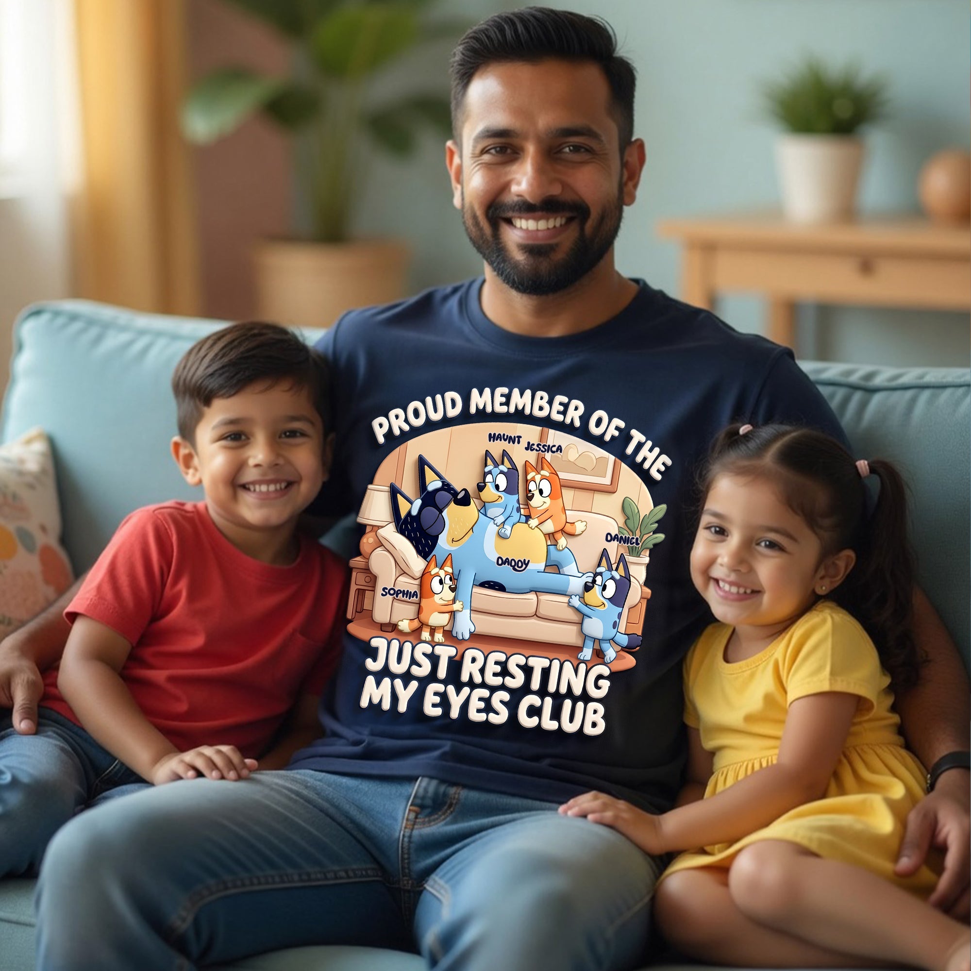 Proud Member of the Just Resting My Eyes Club - Funny Dad Life Shirt - Personalized Gift for Dad, Grandpa Shirts PopCulturePrints