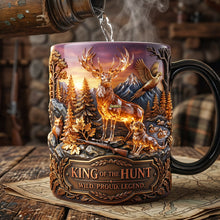 Load image into Gallery viewer, “King Of The Hunt: Unleash The Wild Spirit” - Personalized Magic Mug for Hunters
