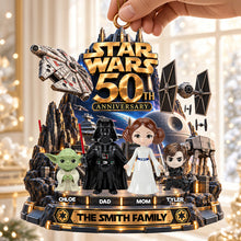 Load image into Gallery viewer, "Celebrate 50 Years of Adventure!" - Custom Personalized Ornament - Gift for Family, Anniversary, Star Wars Fans
