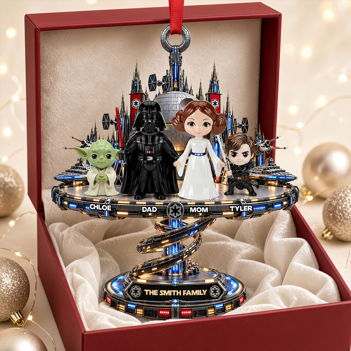 Our Galactic Family Christmas Ornament - Personalized Gifts For Family 05ohdt131026 Ornament PopCulturePrints