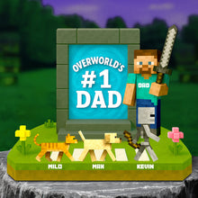 Load image into Gallery viewer, “The Best Dad Ever!” - Personalized #1 Dad Acrylic Plaque - Custom Gift for Dads, Grandpas, and Father Figures Shaped Plaques PopCulturePrints
