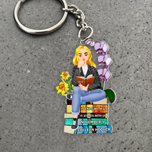 Load image into Gallery viewer, Personalized Book Lover Keychain - Customizable Gift Keychains PopCulturePrints
