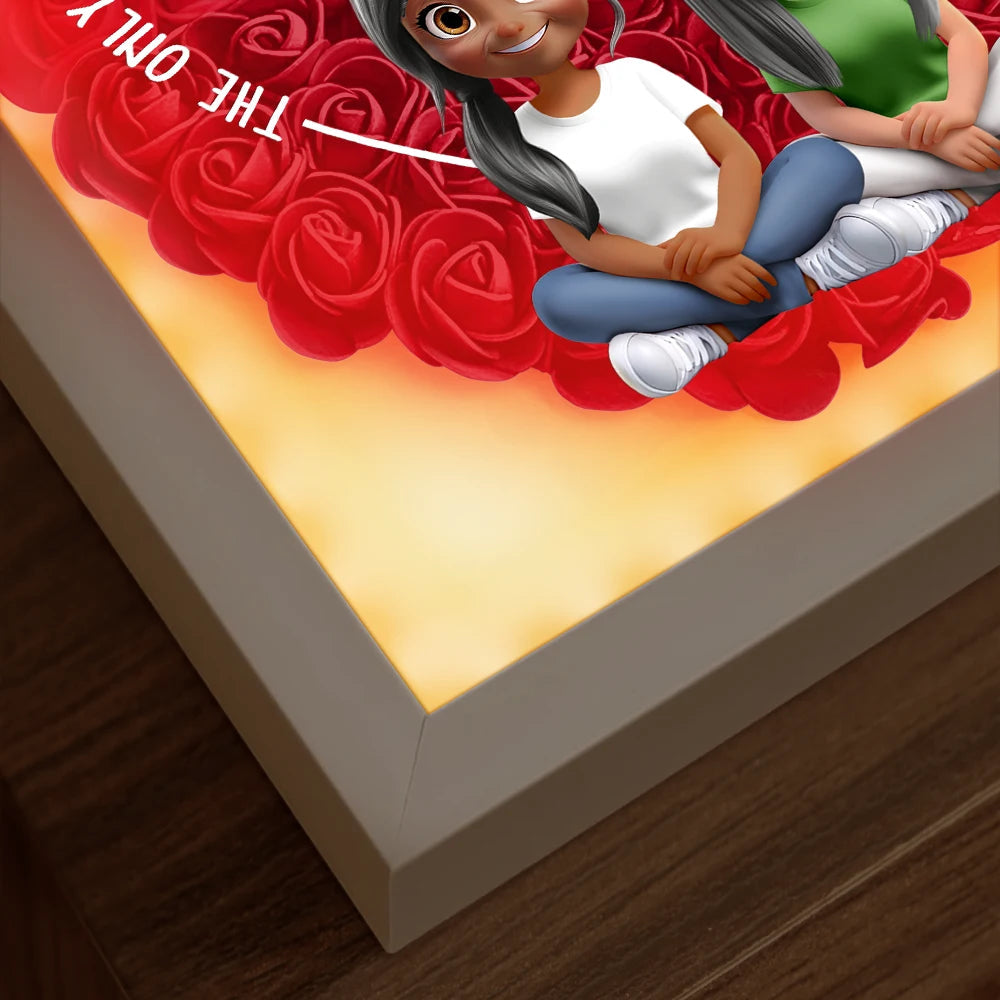 The Only Thing Better Than Being Your Mom - Personalized LED Light Flower Shadow Box LED Light Flower Shadow Box PopCulturePrints