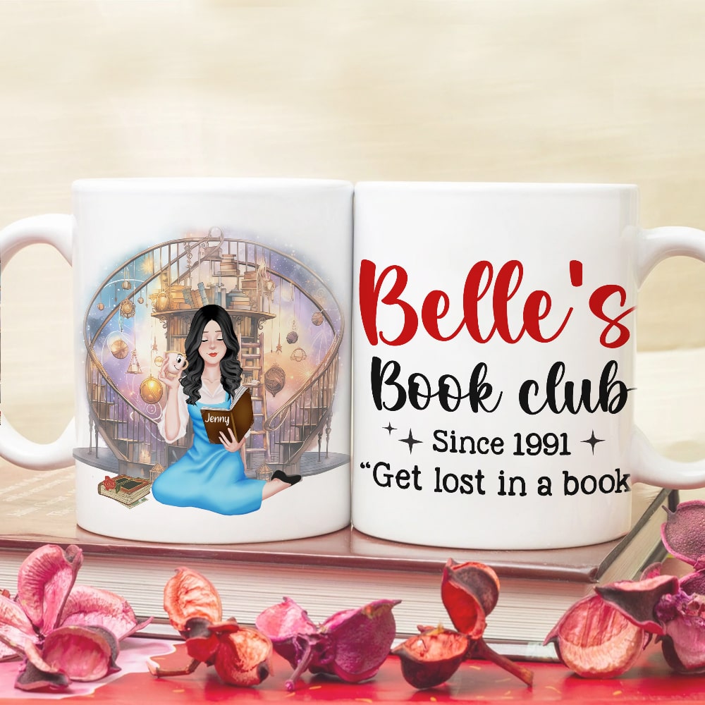 Personalized 'Get Lost in a Book' Coffee Mug for Book Lovers Coffee Mug PopCulturePrints