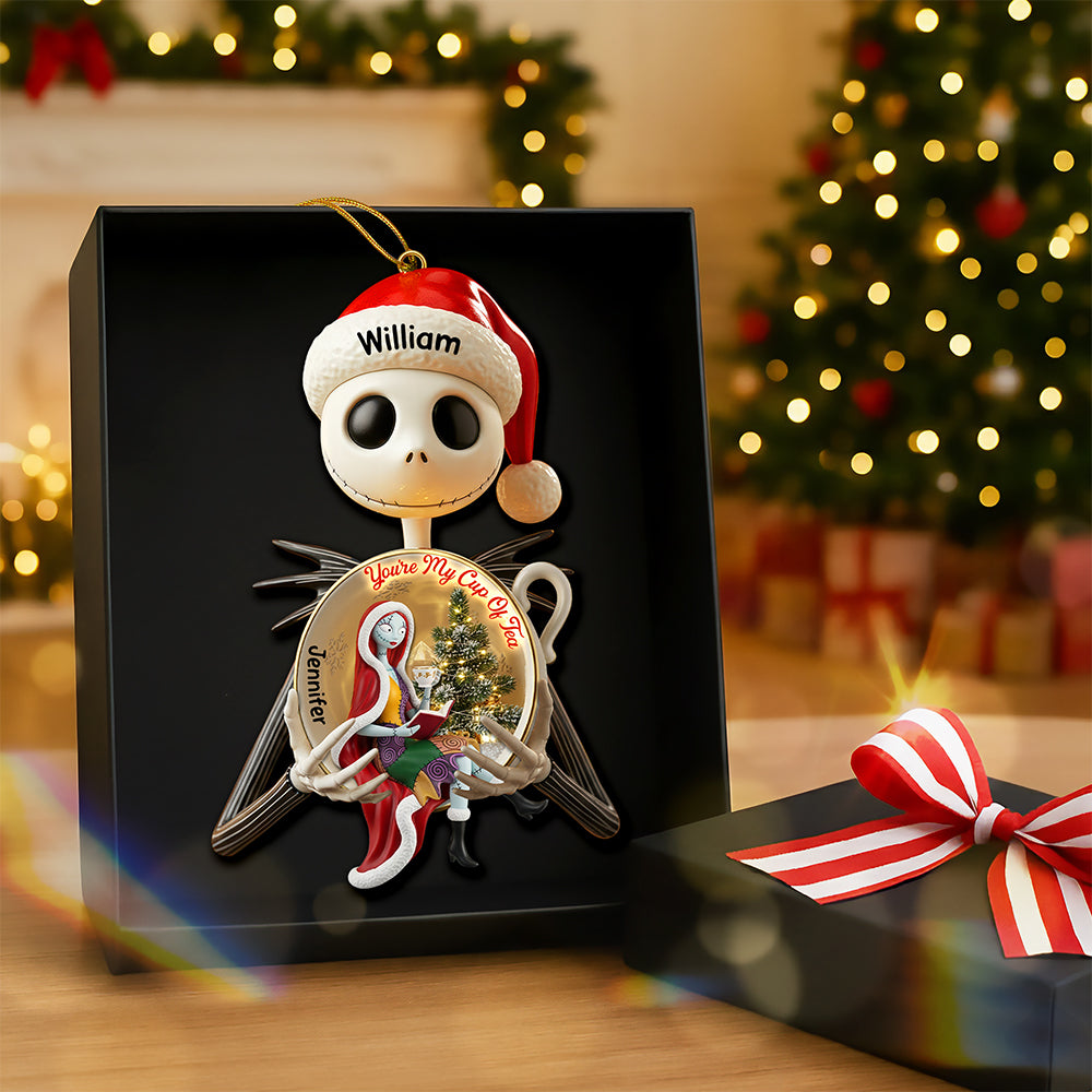 You're My Cup Of Tea – Spooky Love Christmas Ornament - Personalized Gift for Couples Ornament PopCulturePrints