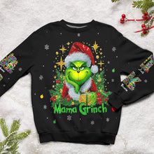 Load image into Gallery viewer, Personalized Grinch Christmas Shirt for Mom AOP Products PopCulturePrints
