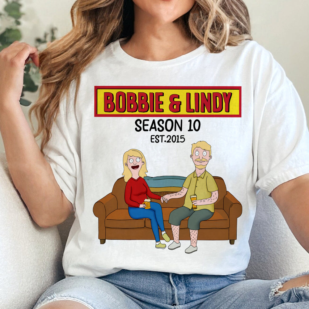 "Together Since 2015" - Personalized Couple Shirt for Bobbie & Lindy Shirts PopCulturePrints
