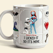 Load image into Gallery viewer, I Licked It So It’s Mine - Personalized Naughty Couple White Mug Coffee Mug PopCulturePrints
