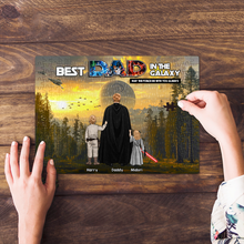 Load image into Gallery viewer, Best Dad In The Galaxy Personalized Jigsaw Puzzle - A Unique Gift for Dads Jigsaw Puzzles PopCulturePrints
