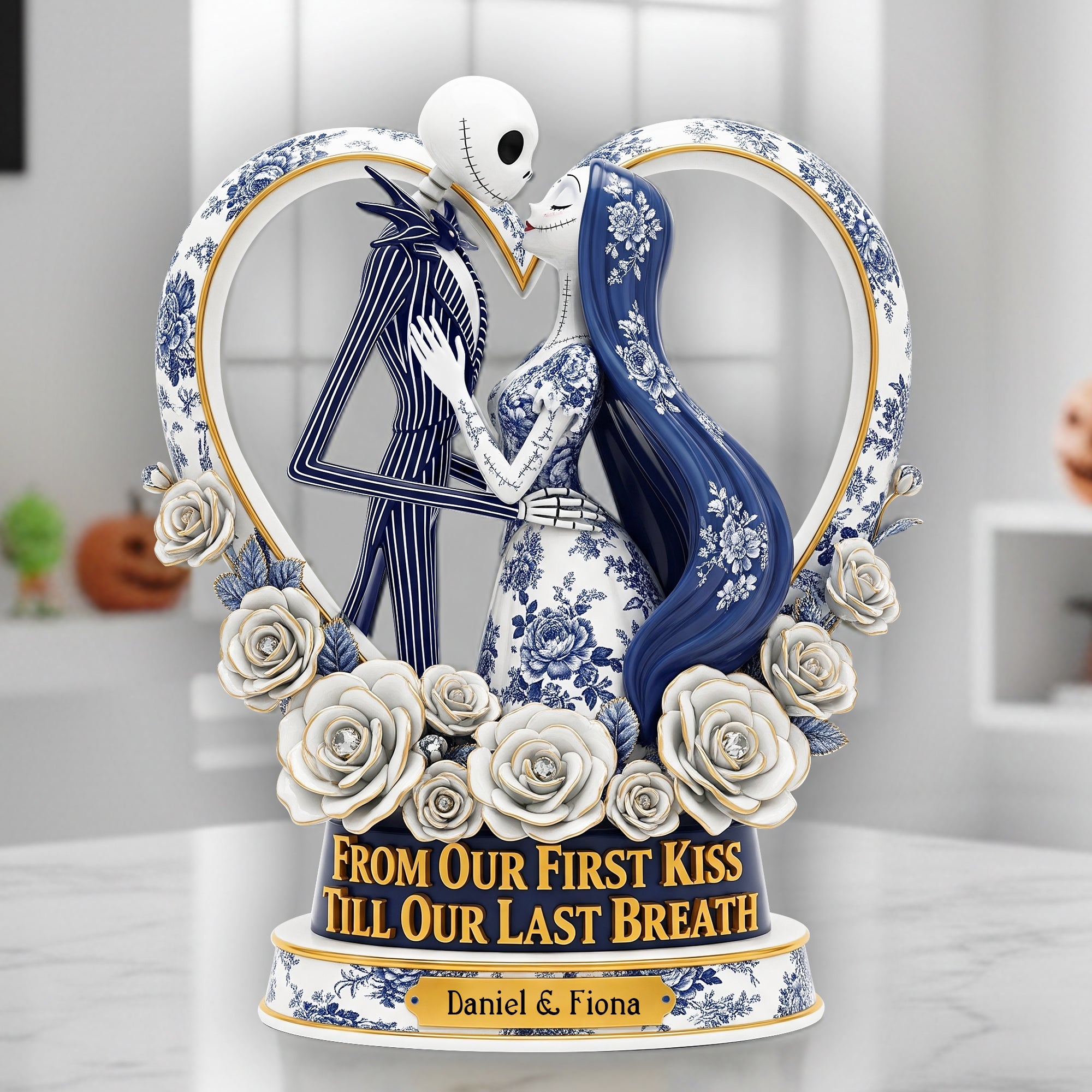 Ghoulmates Forever - A Personalized Acrylic Plaque for Couples Shaped Plaques PopCulturePrints