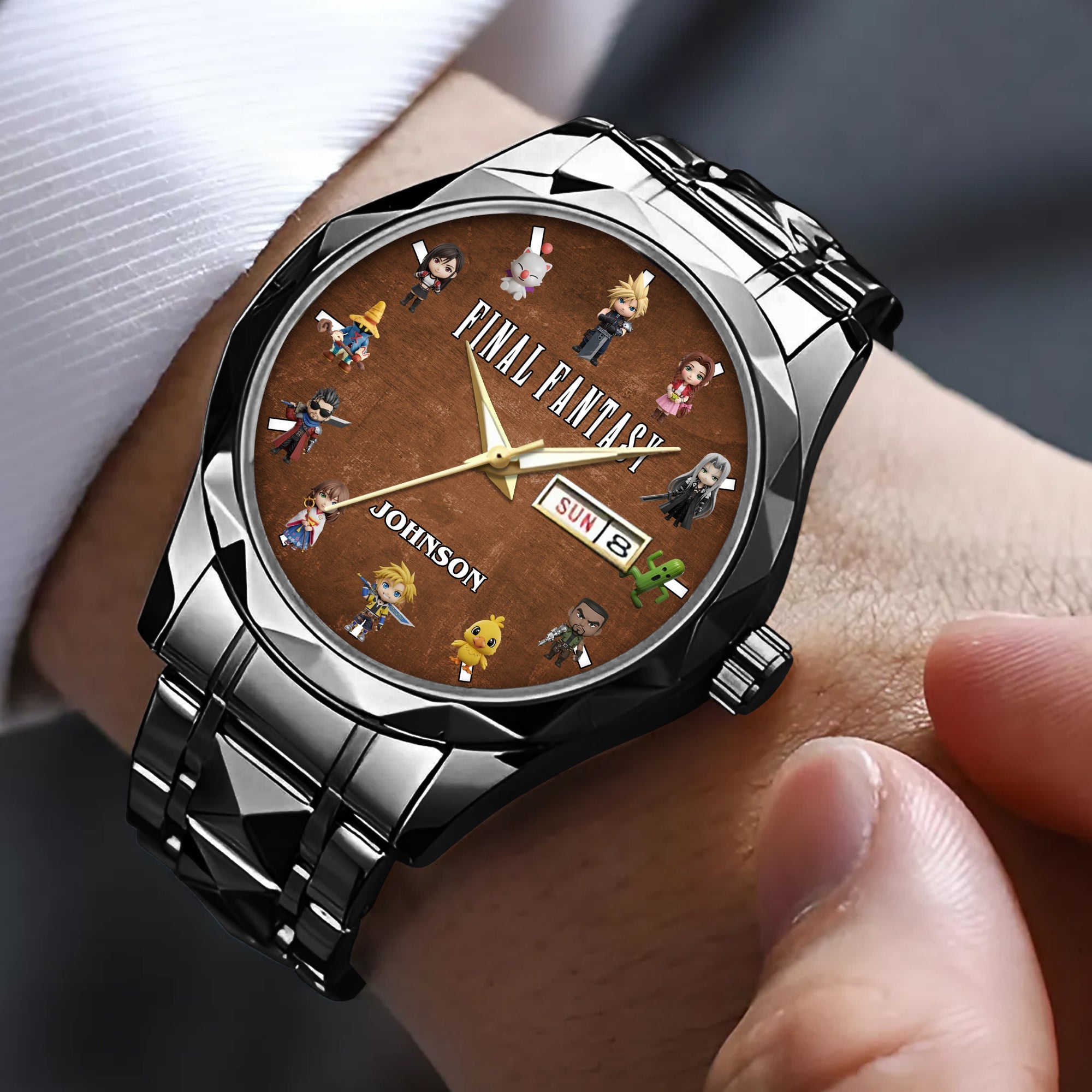 Level Up Your Time - Personalized Men's Watch for Gamers Men's Watch PopCulturePrints